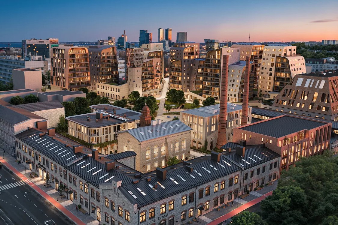 Lutheri kvartal uusarendus Kesklinnas